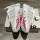 thumbnail image 4 of Ad-id-as Originals Avryn Shoes Cloud White lucid Pink Size M/9 W/10, 4 of 6