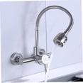 thumbnail image 5 of 360 Degree Swivel Rotatable Wall Mounted Kitchen Faucets With Sprayer In-wall Rotating Sink Hot Cold Water Mixer Tap Single Leve, 5 of 5