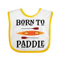 Inktastic Kayaking Born to Paddle Kayak Boys or Girls Baby Bib