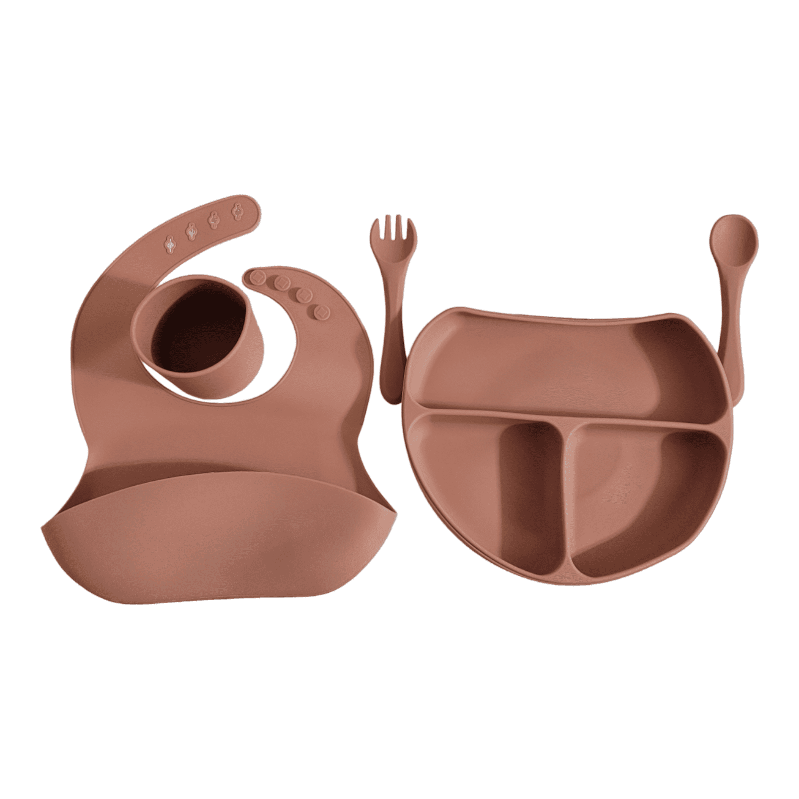 Silicone Baby Feeding Set - Pink