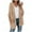 Khaki, variant on asdoklhq Womens Plus Size Coats Clearance Women's Popcorn Long Sleeve Open Front Pockets Oversized Cardigan Sweater Coats