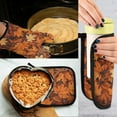 thumbnail image 5 of Yayeee Oven Mitts and Pot Holder Set of 2 Heat Resistant Kitchen Gloves Baking Hot Pad, Fall Pattern, 5 of 5