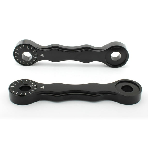 2x de eslabones de descenso de motocicleta, enlaces de huesos de perro, accesorios de motocicleta de alto rendimiento, suspensión negra Dogbone DYNWAVEMX Enlaces de descenso de motocicletas