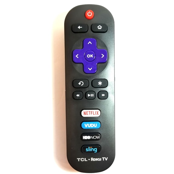 TCL Remote Control for Roku TV with Shortcut Keys for Popular Apps ...