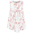 thumbnail image 4 of Hudson Baby Infant and Toddler Girls Cotton Dress and Cardigan Set, Bright Pink Flower Field, 18-24 Months, 4 of 5