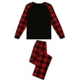 thumbnail image 2 of Wangsaura Christmas Family Pajamas Set, Plaid Tops + Pants, 2 of 9