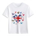 thumbnail image 4 of MKOSPLRT Union Jack Flag Tshirts for Kids Girls Boys 2-13 Years Short Sleeve Crew Neck Casual Tee Shirts Summer Loose Fit Tops, 4 of 4