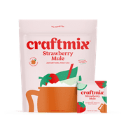 Craftmix Strawberry Mule Cocktail Mix - All Natural Skinny Low Calorie