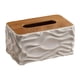 thumbnail image 1 of Funda para caja de pañuelos, creativa, decorativa, rectangular, para guardar pañuelos de papel Gris, 1 of 9
