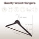 thumbnail image 5 of Hangers FairyHaus, paquete de 30 unidades, nogal, 100% madera dura, 5 of 9