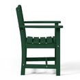 thumbnail image 5 of WestinTrends Ashore Outdoor HDPE Patio Classic Dining Arm Chair, Dark Green, 5 of 9