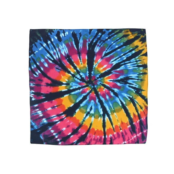 CTM Cotton Dark Storm Tie-Dye Bandana