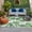 White Green, variant on Summer Botanical Outdoor Rug 6x9 Ft, Non Slip Washable Area Rug, Green Monstera Palm Leaves Wood Beige Patio Rugs Carpet Runner, Large Floor Mat for Indoor/Outdoor Deck Porch Camping