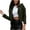 Green, variant on Leesechin Women's Blazer Jacket Fashion Casual Solid Color Long Sleeve Cardigan Short Zipper Top Jacket Coat Outwear