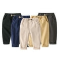 thumbnail image 3 of KYAIGUO Boys Girls Spring Fall Casual Pants for Toddler Kids Comfortable Fashion Trousers Mid Waist Cotton Sweatpants Bottoms 1-8 Years Old, 3 of 7