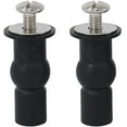 thumbnail image 1 of 2 piezas de fijaciones de bisagras para asiento de inodoro, tornillos de fijación para tapa de inodoro, bisagras para asiento de inodoro, para asientos de inodoro, asientos de inodoro generales(negro), 1 of 5