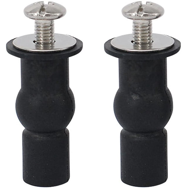 2 piezas de fijaciones de bisagras para asiento de inodoro, tornillos de fijación para tapa de inodoro, bisagras para asiento de inodoro, para asientos de inodoro, asientos de inodoro generales(negro)