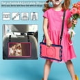 thumbnail image 7 of Rugged Kids Case for Lenovo Tab M10 Plus 3rd Gen 10.6 inch (2022), Heavy Duty Shockproof 360°Swivel Ring Stand Handle Case Cover for Lenovo Tab M10 Plus 3rd Gen 10.6 inch (2022), O-navy+rose, 7 of 7