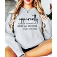 thumbnail image 3 of Funny Dog Mom Sweatshirt - Apparently I'm Not Allowed to Adopt All The Dogs Sweater for Women Gray Sweatshirt Adult Medium, 3 of 7