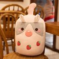 thumbnail image 3 of 24/50cm Kawaii Family Milk Bubble Tea Cup Plush Toy Cute Animal Peluche Fruits Flavor Drink Shaped Hug Pillow Kids Home Decor, 3 of 5