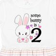 thumbnail image 4 of Inktastic Somebunny is Two-second Birthday Bunny Girls Toddler Dress, 4 of 5