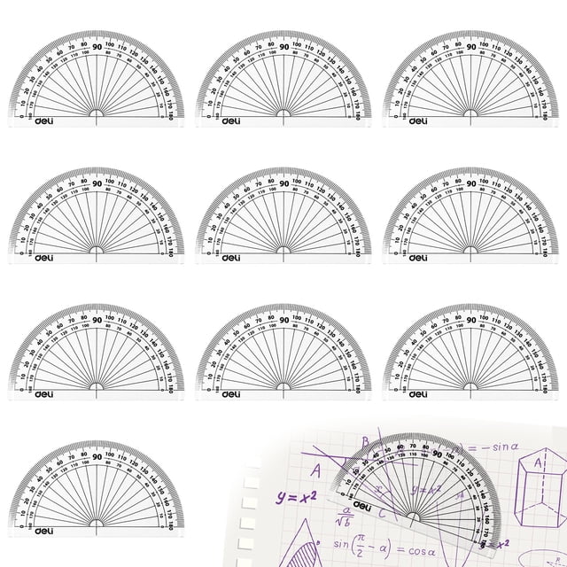 Tholdsy Paquete de 10 reglas de aprendizaje para estudiantes, medición de ángulo, estudio de matemáticas, oficina en casa, escuela de negocios, Carpetas de archivos