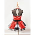 thumbnail image 4 of YIZYIF Little Girls Ballerine Sleeveless Tutus Dress Polka Dots Sequins Modern Jazz Latin Dance Costume,Sizes 4-14 Red 14, 4 of 7