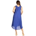 thumbnail image 2 of Sakkas Everyday Essentials Caftan Tank Dress / Cover Up - Blue / Black - One Size, 2 of 5