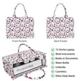 thumbnail image 2 of Large Capacity Tote Bag,Red White Blue Baseballs and Stars Pattern Handbag Fashion Luxury Tote Bag,15.7"x13"x 5.1" Inches,Laptop Compatible, 2 of 6