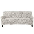 thumbnail image 4 of Great Bay Home Stretch Velvet-Plush Washable Sofa Slipcover (Sofa, Dark Grey – Snowflake), 4 of 4