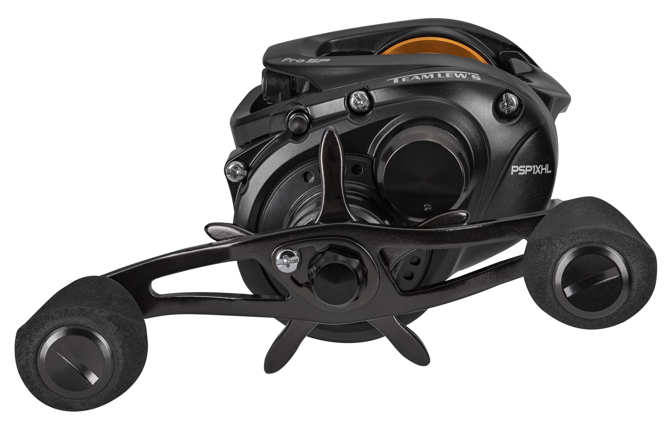 Lew's Team Lew's Pro SP Skipping and Pitching SLP Baitcast Fishing Reel, 8.3:1 Gear Ratio, Left-Hand Retrieve, Black