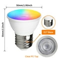 thumbnail image 3 of Rosnek E14 E26/E27 GU10 MR16 Dimmable 16 Color Changing Light Bulbs Remote Control LED Spot Light Bulb, 10 Pack, 3 of 10