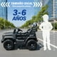 thumbnail image 3 of Kids House Carrito Electrico Montable para Niños Turbo Cruiser, Diseño de Policia, Color Gris, Carrito de Control Remoto y Manejo Directo, con Luces, Estereo y Pedales Funcionales, 3 of 9