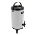 thumbnail image 4 of 12 Liter Hot Drink Dispenser, Stainless Steel Insulated Hot and Cold Drink Dispenser - 3.17 Gallon with Thermometer - Faucet for Hot Tea and Coffee, Cold Milk, Water, Juice Black, 4 of 27