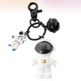thumbnail image 5 of MLINS Adorable Astronaut Doll Keychain Bell Key Rings Hanging Keychain Ornament for Car Bag (Black), 5 of 8