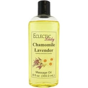 Chamomile Lavender Massage Oil by Eclectic Lady, 8 oz, Sweet Almond Oil and Jojoba Oil