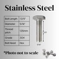thumbnail image 4 of The Rocky Tools M8 Stainless Steel 304 Hex Head Grade 8 Bolts and Nuts kit Flat Washer, Lock Washer, Nut Included 35mm Set of 16, 4 of 9