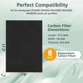 thumbnail image 2 of Paquete de 8 prefiltros de carbono compatibles con Honeywell HPA300, 2 of 8