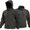 Gray, variant on Men Tactical Fleece Lined Softshell Hooded Jacket Waterproof Windproof Coat Military Outdoor Hiking Fall Winter Jackets Black M