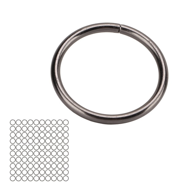 Hardware Protection Rings Metal O Rings Multipurpose Heavy Duty Round Ring for Hardware Bags ...