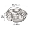 thumbnail image 3 of 5-Compartment Divided Stainless Serving Tray - Food-Grade 304 Meal Prep Platter for & Adults, Rust-Resistant & Dishwasher Safe, Ideal for Side Dishes, Condiments, and Snacks A, 3 of 7