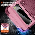 thumbnail image 7 of Armor Shockproof Case for Google Pixel 8 Pro, [Military Grade Anti-Drop] Rugged Hybrid Hard PC+Soft Silicone Heavy-Duty Tough Durable Slim Fit Lightweight Protective Bumper Phone Case, Rose, 7 of 7