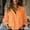 Orange, variant on Fznquz Button Down Womens T Shirts Blue Dressy Casual Long Sleeve Shirt Pockets Elegant Plain Women's Fashion L