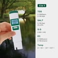 thumbnail image 3 of 5 in 1 Water Quality Test Meter EC/TDS/SALT/S.G/TEMP Meter for Water with LCD Backlight Display, 3 of 8