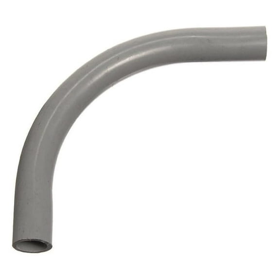 PVC Conduit Elbow 2-1/2 Inch, 90 Degree - Schedule 40 Non-Metallic Electrical Conduit Fitting for Solvent Weld Systems, Impact & Corrosion Resistant
