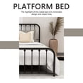 thumbnail image 3 of alazyhome Sturdy Metal Platform Full Bed Frame, Easy Assembly, Black, 3 of 6