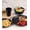 Black, variant on Plates and Bowls Sets, Unbreakable Dinnerware Sets, Dish Set for Camping, Dishwasher, Outdoor Kitchen and Apartment Dorm Dinning RV Essential