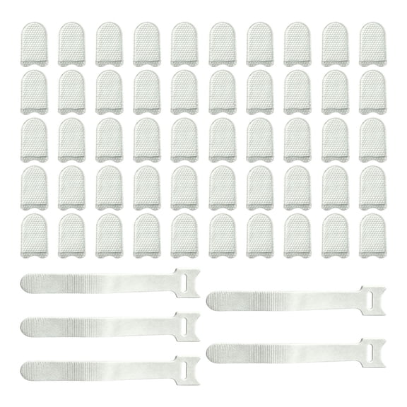 Faucet Filter Cotton Bag Filter Bags with Cable Ties, Cotton Filter Bag Bathroom Replacement for Sink Faucet,Faucet Filter Bag Replacement Faucet Filter for Kitchen Bathroom Sink(Beige-50pcs,3.3x2")