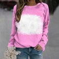 thumbnail image 1 of Qiopertar Femmes Décontracté Manches Longues Col Rond Hauts Chemises Amples Blouse Imprimé Saint-Valentin Chandail en Molleton Graphique Liquidation Livraison Gratuite à Moins de 5$ jusqu'à 90 % de Réduction, 1 of 5