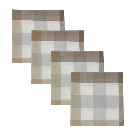 Split P Bentley Plaid Brown Napkin Set of 4